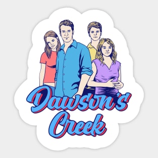 Retro Dawsons Creek Cast Sticker